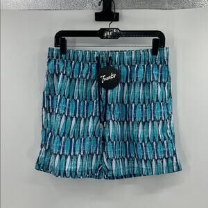 Franks Men's Swim Trunks - Longboard Blue Multi - Large - New with tags
